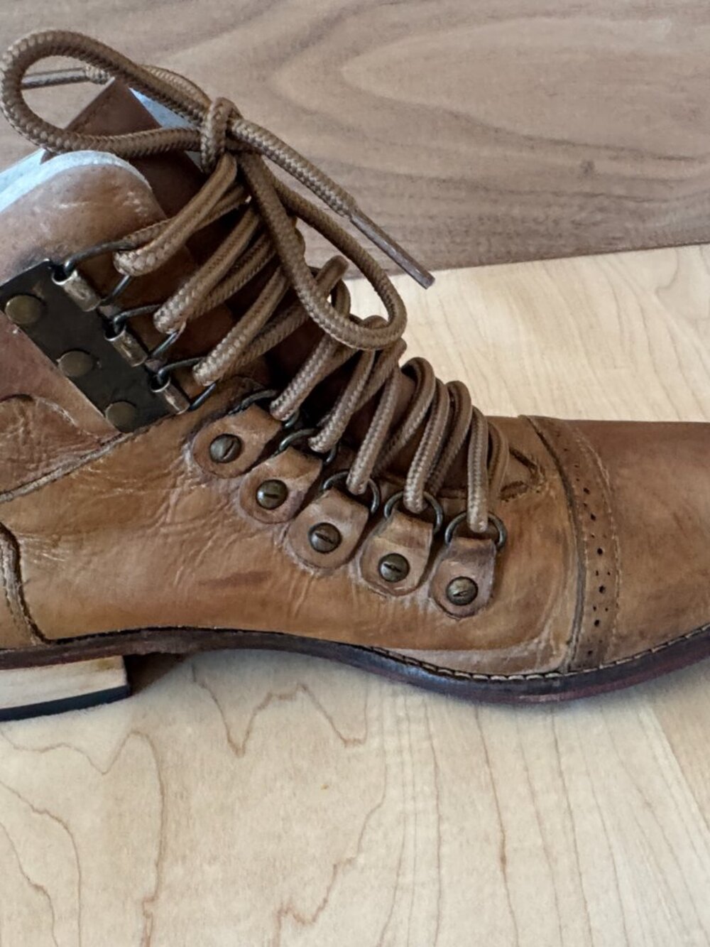 Free People Ventura Leather Ankle Boots - Professionally Resoled! size 40 W 8.5 - Picture 8 of 15